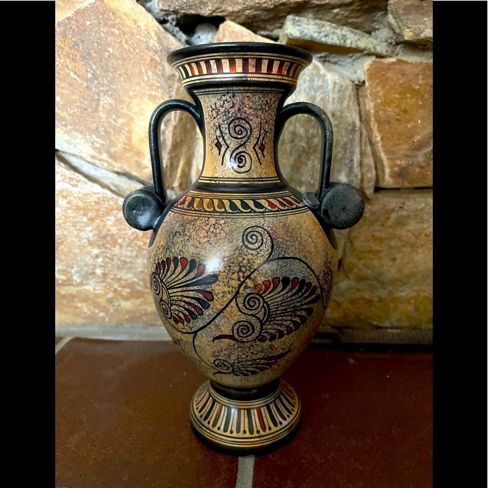 Urn, Hand made in Greece (see bottom)
